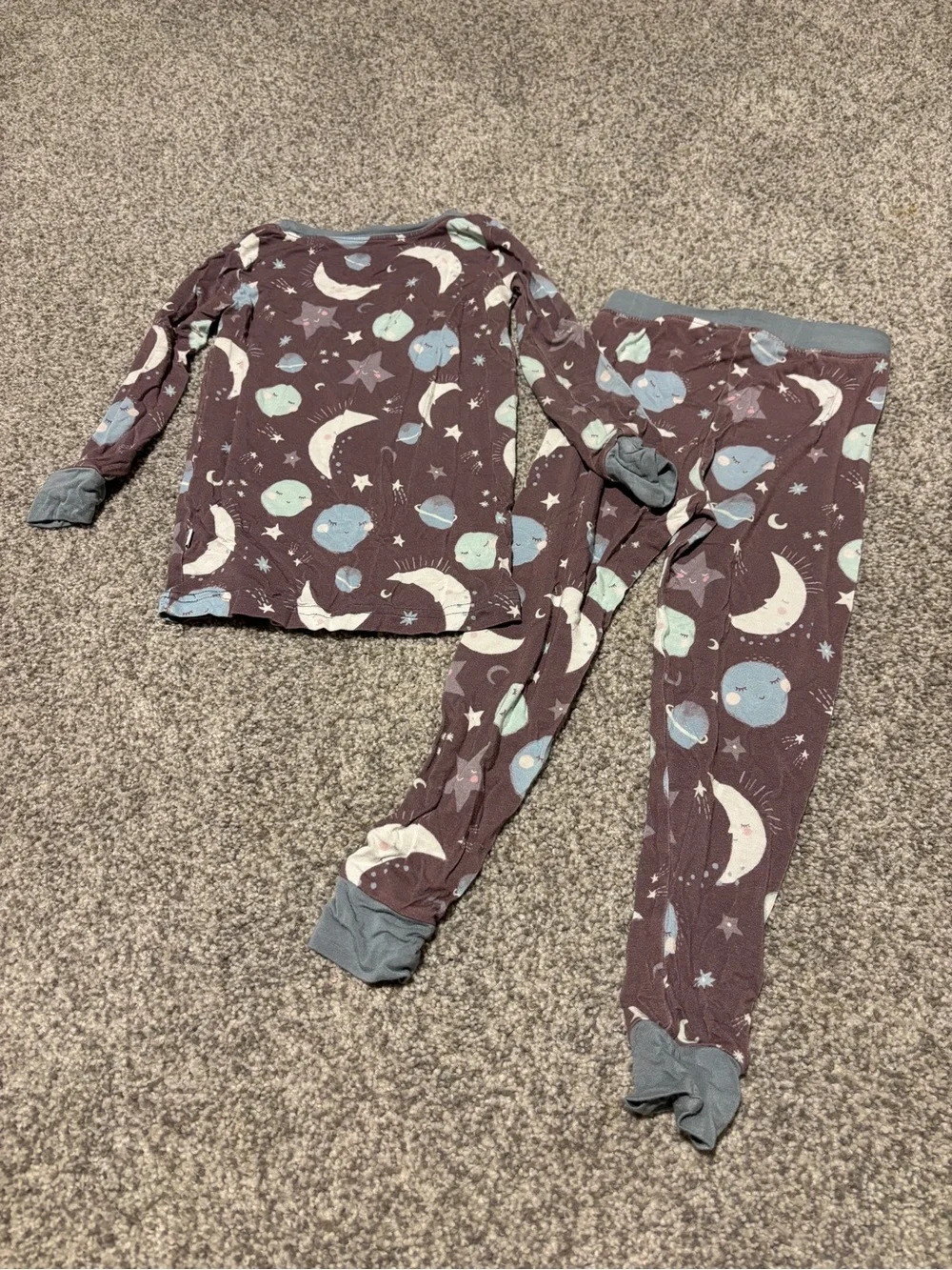 Little Sleepies - To The Moon and Back Pajama Set - Blue (18-24 mo)